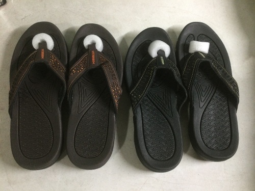Lot of (2) Mens Sport Flip Flops, 8.5 - New - Lot 1333