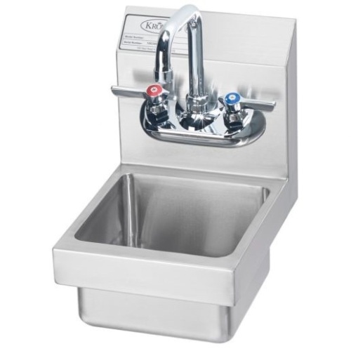 Krowne 9" Space Saver Wall Mount Hand Sink 9" x 12" - New/Unopened - Lot 693