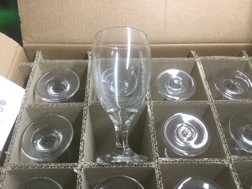 Libbey Goblet Glasses 16 oz, Set of 12 - New - Lot 831