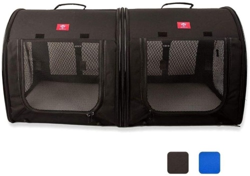 One for Pets Portable 2-in-1 Double Pet Kennel/Shelter, Fabric, 20" x 20" x 39" - Appears New - Lot 324