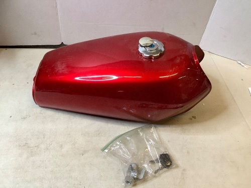 Red Motorcyle Tank, Size and Model Unknown, Ecommerce Return - Lot 229
