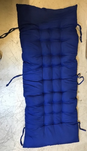 Lot of 6 Porch Cushions, Blue, Appears New - Lot 331