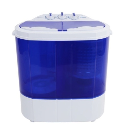ROVSUN 10 LBS Compact Portable Twin Tub Washing Machine Spin Dryer, Powers On, Appears New - Lot 369