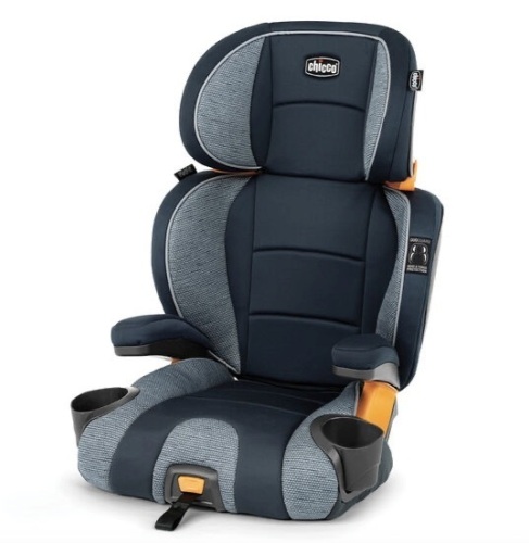 Chicco KidFit 2-in-1 Booster Car Seat, High-Back/Backless, Purple/Black, Appears New - Lot 488