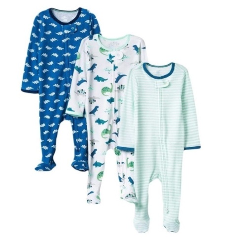 Lot of 12 Cloud Island Footed Sleepers, Infant Boy, 3-6 Months, Appears New - Lot 504