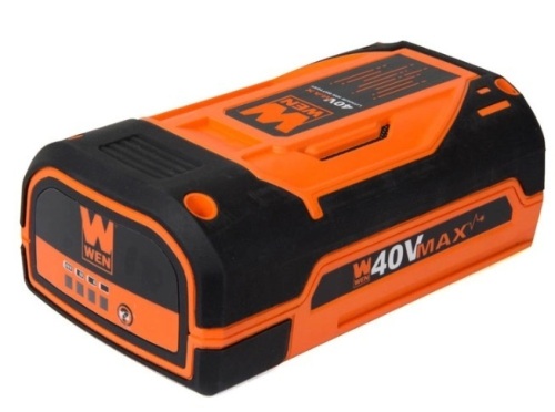 WEN 40V Max Lithium-Ion 4Ah Rechargeable Battery, Powers On, Appears New - Lot 507