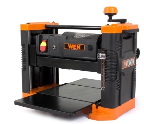 WEN 6550T 12.5-Inch Benchtop Thickness Planer with Granite Table, Missing Cover, Belt Off Track - Lot 65