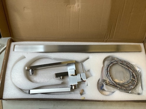 Artiqua Freestanding Floor Mounted Tap, Brushed Nickel - Lot 381
