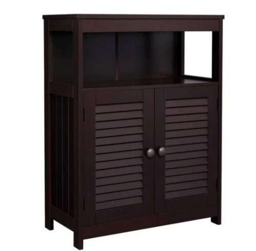 VASAGLE Double Shutter Door Cabinet, May Be Missing Hardware, Some Scratches - Lot 477