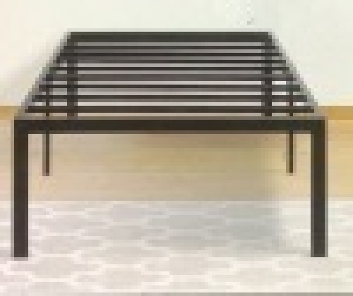 Olee Sleep 18in Tall Heavy Duty Steel Slat/Non-Slip Support Bedframe - Lot 169