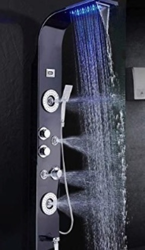 Saeuwtowy Shower Panel Tower System, Oil Rubbed Bronze Finish - Lot 54