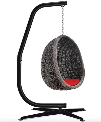 Curved Hanging Hammock C-Stand w/ All-Weather, Steel Frame - Stand Only - Lot 151