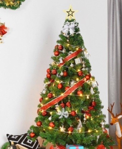 6 Ft Green Pvc Artificial Christmas Tree - Lot 162