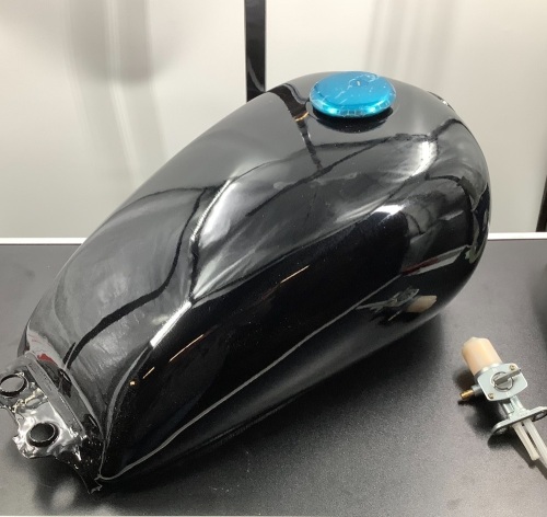 Motorcycle Gas Fuel Tank, Damaged/Dirty - Lot 228