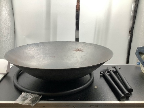 Metal Bowl Planter w/ Stand, Missing 1 Screw - Lot 249