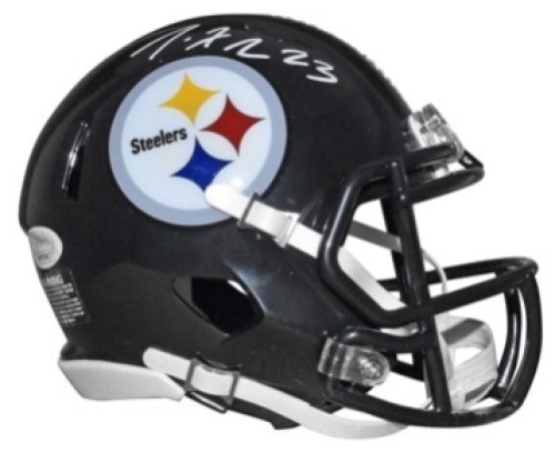 Joe Haden Signed Pittsburgh Steelers Mini Football Helmet, Appears new - Lot 21
