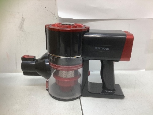 PrettyCare, W100 Vacuum Cleaner, Red, Rechargeable - Lot 33