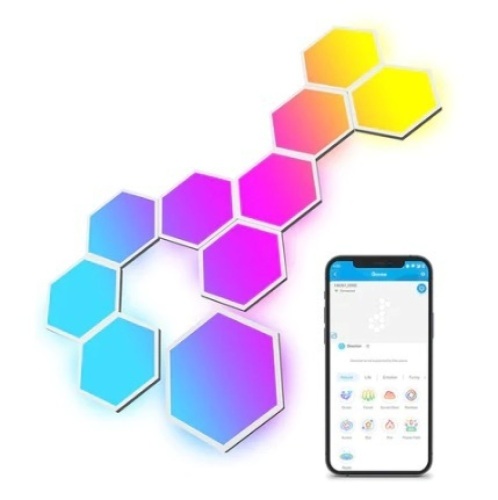 Govee Glide Hexa Light Panels, Works, Appears New, Retail 199.99 - Lot 88