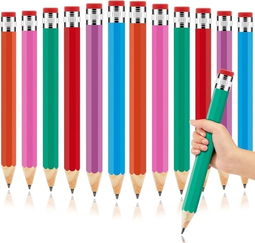 12 Pcs Wooden Jumbo Pencils - Lot 246