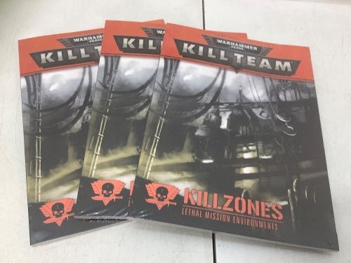 Lot of (3) Warhammer 40k Killteam Killzones Lethal Mission Environments Booklets, New/Sealed - Lot 263