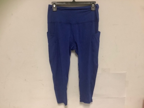 Women's Athletic Capri Pants, Navy, Large - Lot 314
