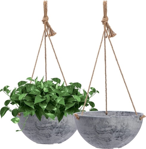 VIVOSUN 2 PCS Plastic Hanging Planters - Lot 347