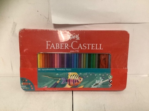 Faber - Castell, 60 Watercolour Pencils in Metal Case - Lot 354