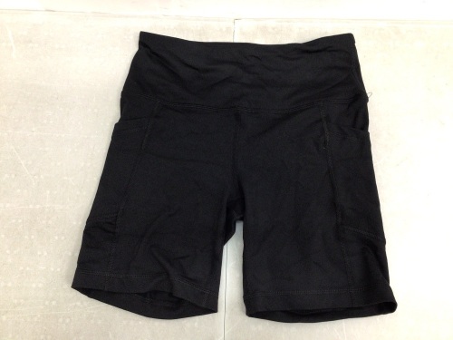 90 Degree By Reflex High Waist Power Flex Yoga Shorts, M - Lot 357