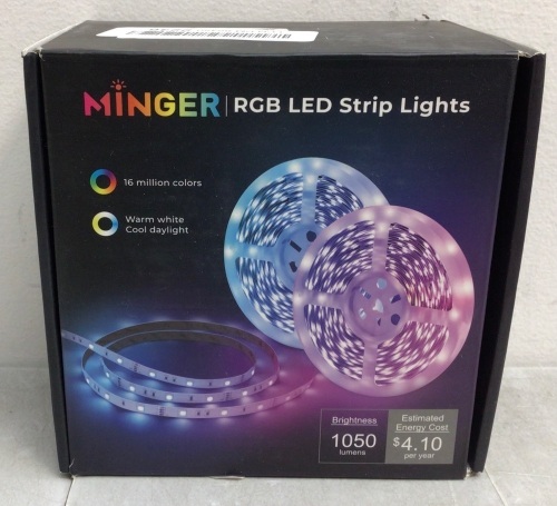 Minger LED RGB Strip Lights - Lot 358