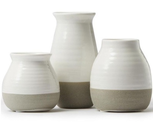Fortivo Set of 3 Small Rustic Vases - Lot 359