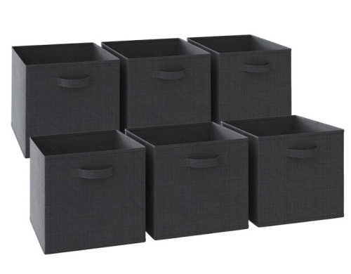 NEATERIZE 13x13 Fabric Storage Cubes 6pk - Lot 382