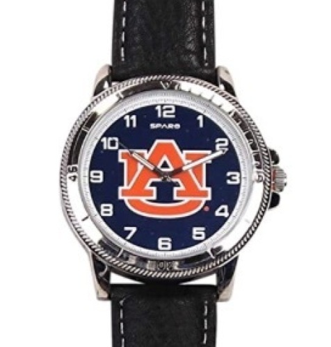 Auburn Tigers Men's Classic Leather Sports Watch, Untested, Appears New - Lot 511