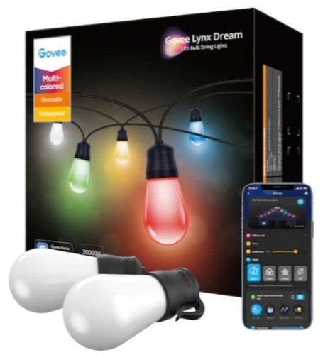 Govee Lynx Dream Outdoor String Lights - Lot 563