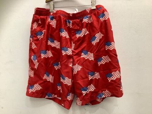 Mens American Flag Trunks - Minor Damage - Lot 595