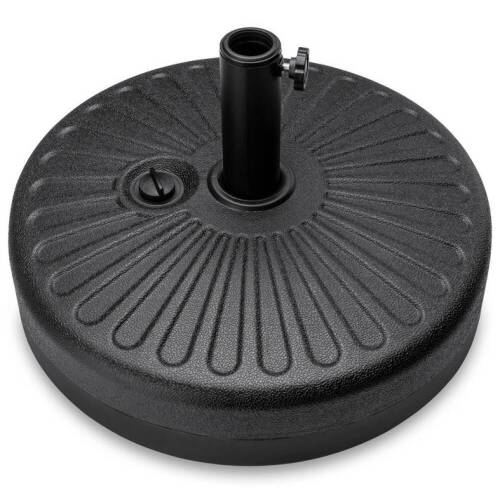 Plastic Patio Umbrella Base Pole Holder Accessory w/ Adjustable Knob - Lot 595