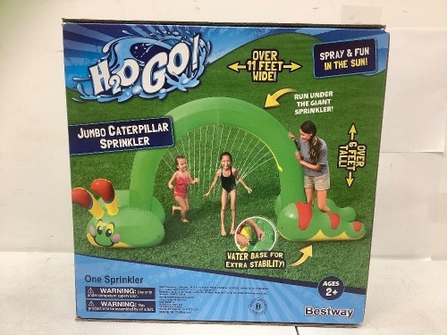 Bestway, H2O GO! Jumbo Caterpillar Sprinkler, 11 Feet, New, Sealed - Lot 156