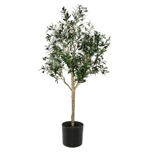 Artificial Green Olive Tree in Pot - Lot 212