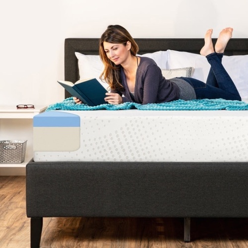 10in Dual Layered Mattress w/ Gel Memory Foam, Queen - Lot 327