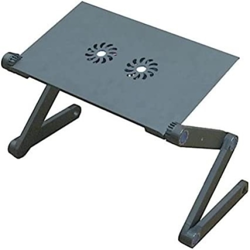 Aluminium Alloy Folding Laptop Desk/Stand/Table - Adjustable Height & Positions - Lot 378
