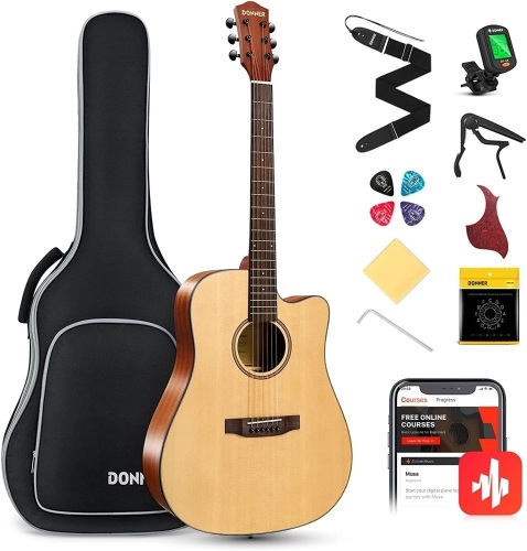 Donner Acoustic Guitar Kit for Beginner - Lot 501