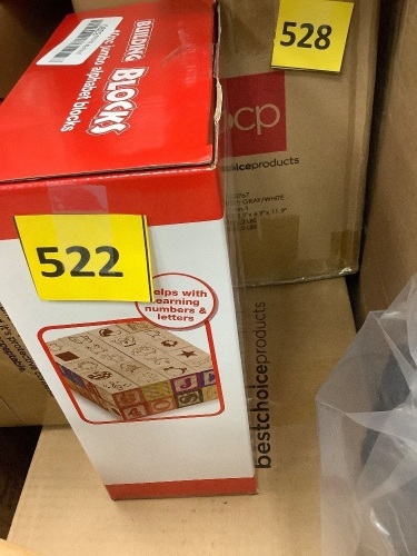 40pc Wood Building Blocks - Lot 522