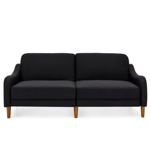 Black Two Person Couch - Lot 453