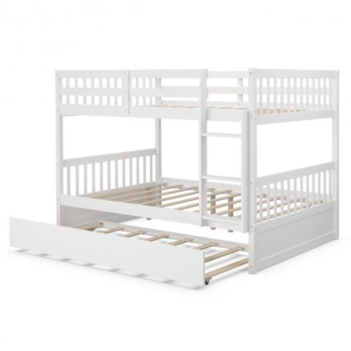 Over Bunk Platform Bed - Full Size, White - Lot 17