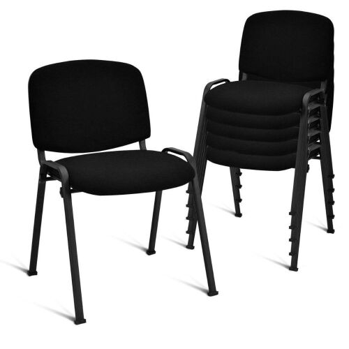 Set of (5) Conference Chairs - Black - Lot 21