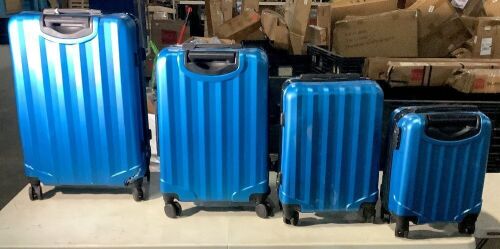 Nimbus 3.0 4-Piece Luggage Set - Blue - Damaged - Lot 70