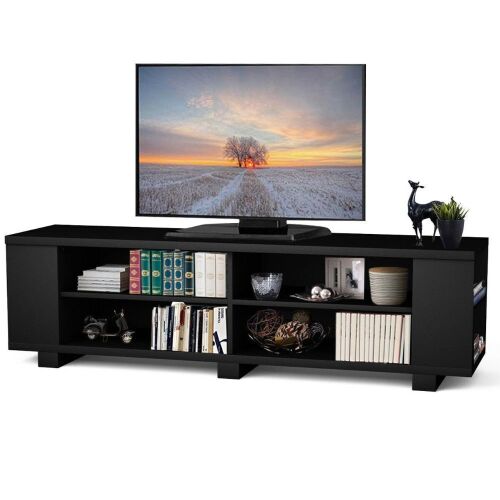 59" Wooden Entertainment Center - Black - Lot 94