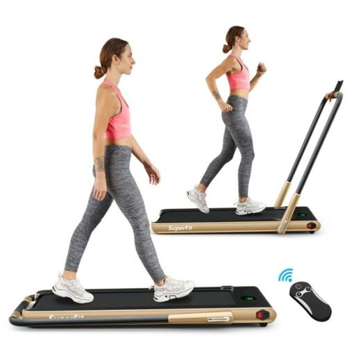2-in-1 Folding Treadmill with RC Bluetooth Speaker - Lot 96