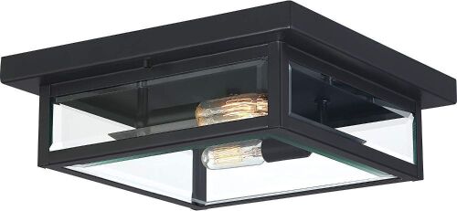 Westover Modern Outdoor Ceiling Light - Black - Lot 197