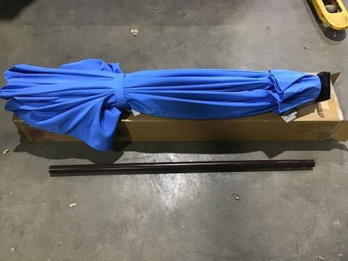 Blue Patio Umbrella - Unknown Size - Lot 206
