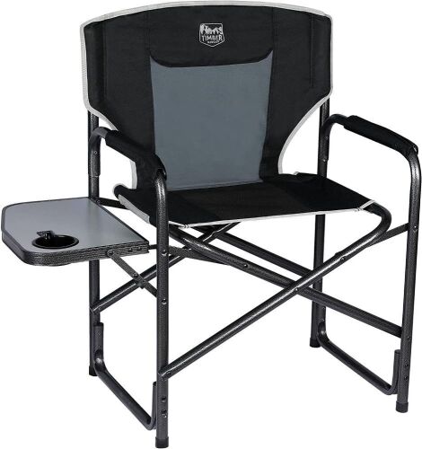 Lightweight Oversized Camping Chair with Side Table - Lot 333